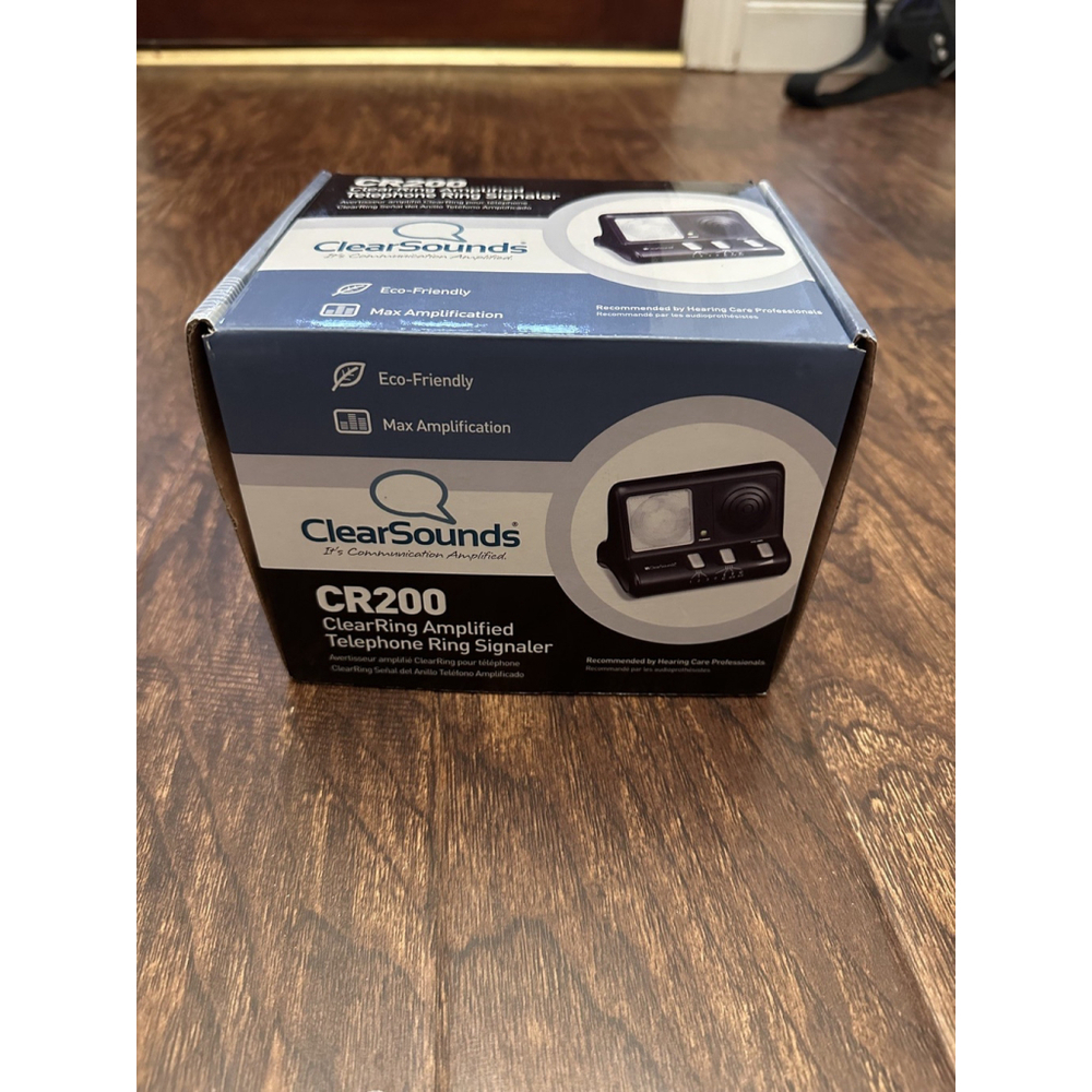 ClearSounds ClearRing Amplified Telephone Ring Signaler CR200 Brand New in Box
